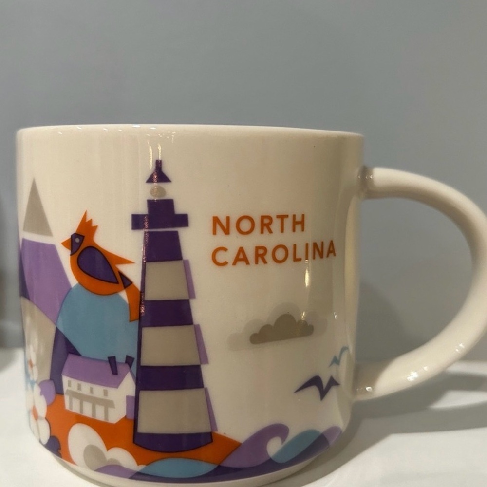 Starbucks  NORTH CAROLINA  "You Are Here" Collection Coffee Mug Cup 14 oz